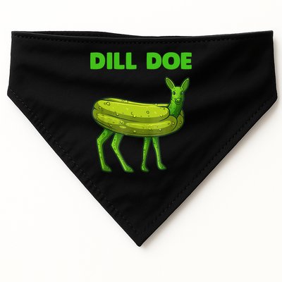 Funny Dill Doe Women Deer Green Dill Pickle Veggie Lover USA-Made Doggie Bandana