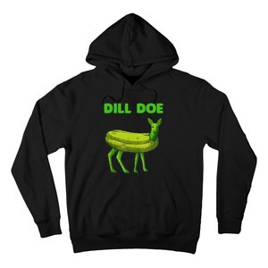 Funny Dill Doe Women Deer Green Dill Pickle Veggie Lover Hoodie