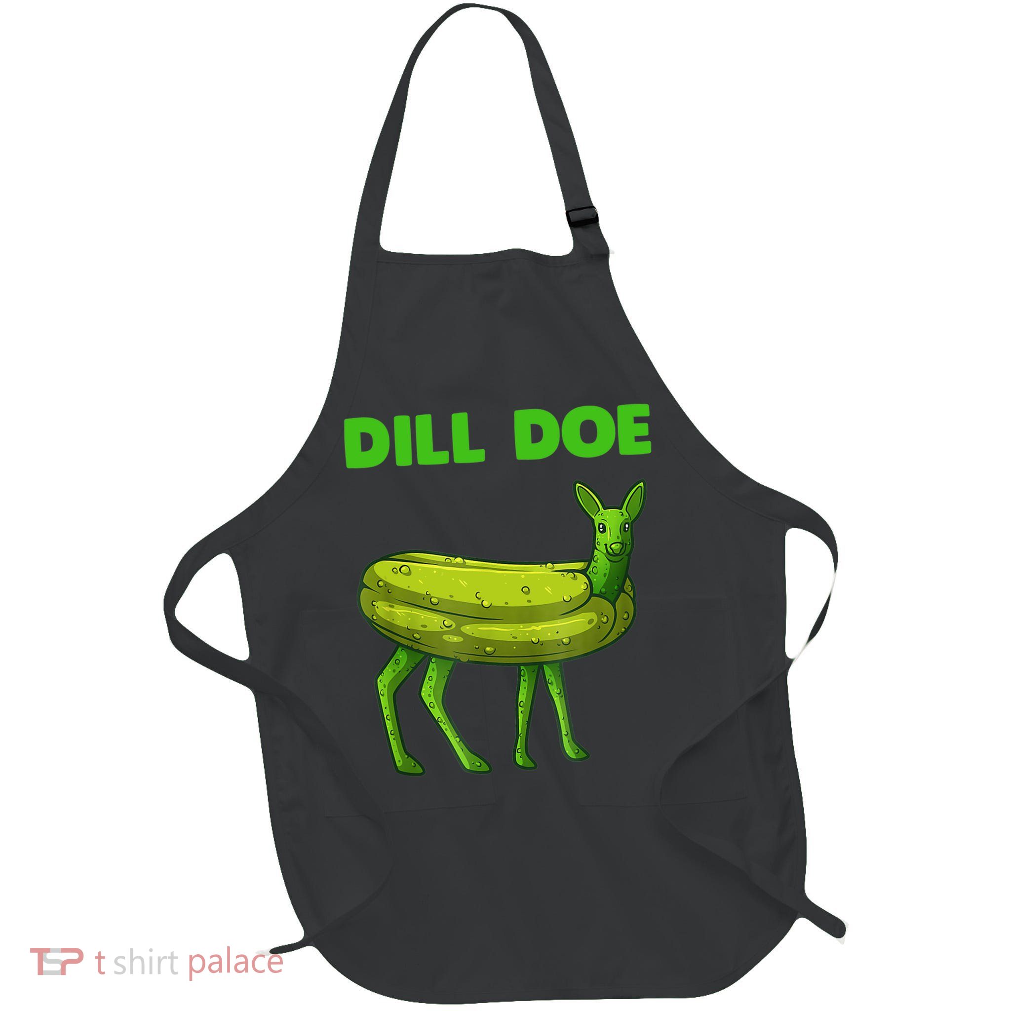 Funny Dill Doe Women Deer Green Dill Pickle Veggie Lover Apron