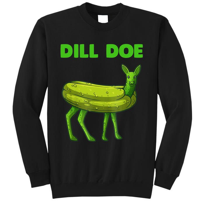 Funny Dill Doe Women Deer Green Dill Pickle Veggie Lover Sweatshirt