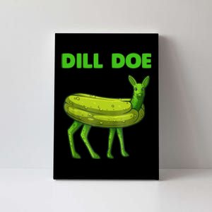 Funny Dill Doe Women Deer Green Dill Pickle Veggie Lover Canvas