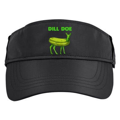 Funny Dill Doe Women Deer Green Dill Pickle Veggie Lover Adult Drive Performance Visor