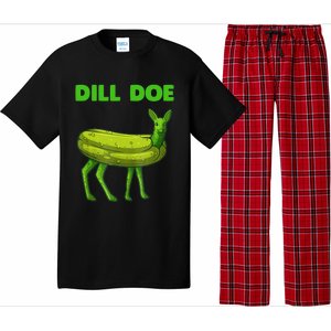 Funny Dill Doe Women Deer Green Dill Pickle Veggie Lover Pajama Set