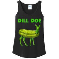 Funny Dill Doe Women Deer Green Dill Pickle Veggie Lover Ladies Essential Tank