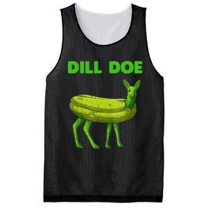 Funny Dill Doe Women Deer Green Dill Pickle Veggie Lover Mesh Reversible Basketball Jersey Tank