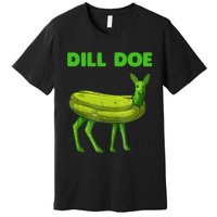 Funny Dill Doe Women Deer Green Dill Pickle Veggie Lover Premium T-Shirt