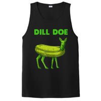 Funny Dill Doe Women Deer Green Dill Pickle Veggie Lover PosiCharge Competitor Tank