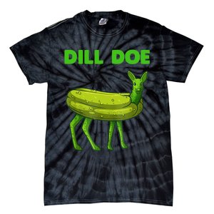 Funny Dill Doe Women Deer Green Dill Pickle Veggie Lover Tie-Dye T-Shirt