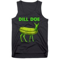 Funny Dill Doe Women Deer Green Dill Pickle Veggie Lover Tank Top