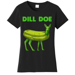 Funny Dill Doe Women Deer Green Dill Pickle Veggie Lover Women's T-Shirt