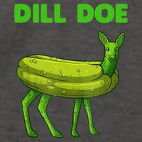 Funny Dill Doe Women Deer Green Dill Pickle Veggie Lover Vector Backpack