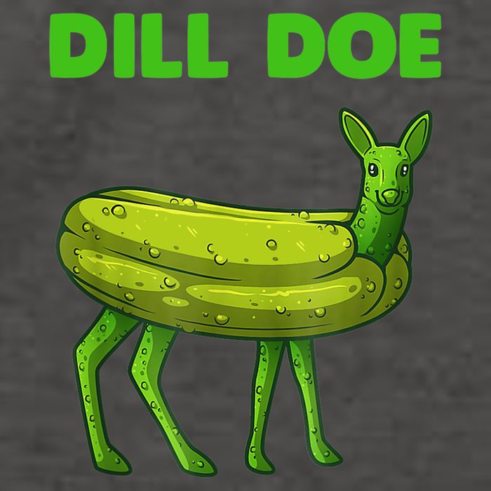 Funny Dill Doe Women Deer Green Dill Pickle Veggie Lover Vector Backpack