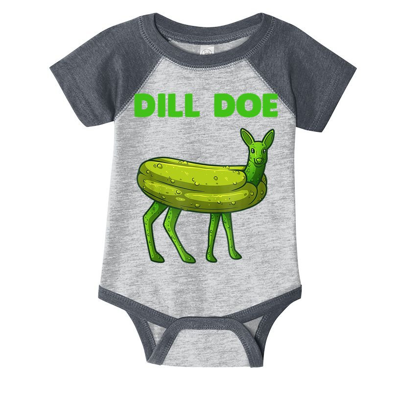 Funny Dill Doe Women Deer Green Dill Pickle Veggie Lover Infant Baby Jersey Bodysuit