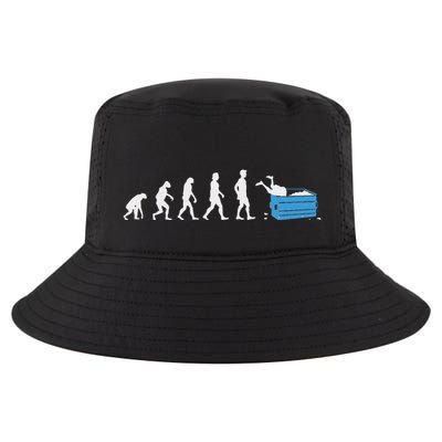 Funny Dumpster Diving Human Evolution For A Dumpster Divers Cool Comfort Performance Bucket Hat