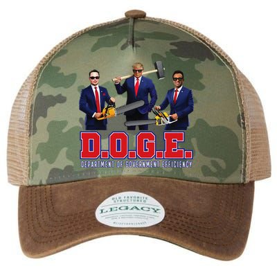 Funny D.O.G.E. (Department Of Government Efficiency) Doge Gift Legacy Tie Dye Trucker Hat