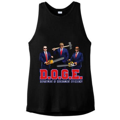 Funny D.O.G.E. (Department Of Government Efficiency) Doge Gift Ladies PosiCharge Tri-Blend Wicking Tank
