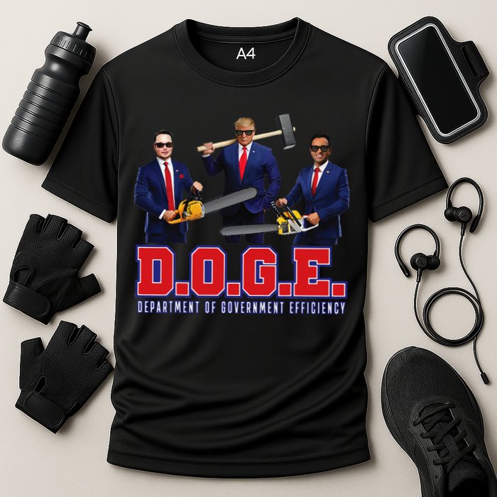 Funny D.O.G.E. (Department Of Government Efficiency) Doge Gift Cooling Performance Crew T-Shirt