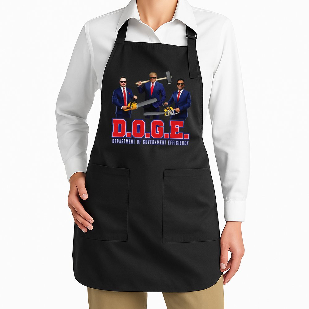 Funny D.O.G.E. (Department Of Government Efficiency) Doge Gift Apron