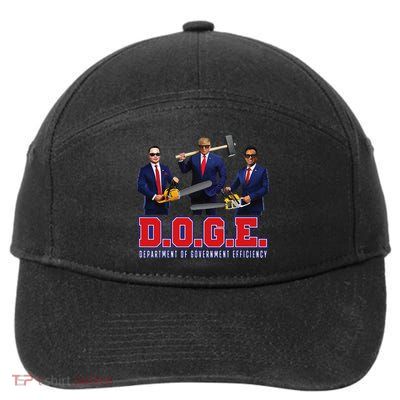 Funny D.O.G.E. (Department Of Government Efficiency) Doge Gift 7-Panel Snapback Hat