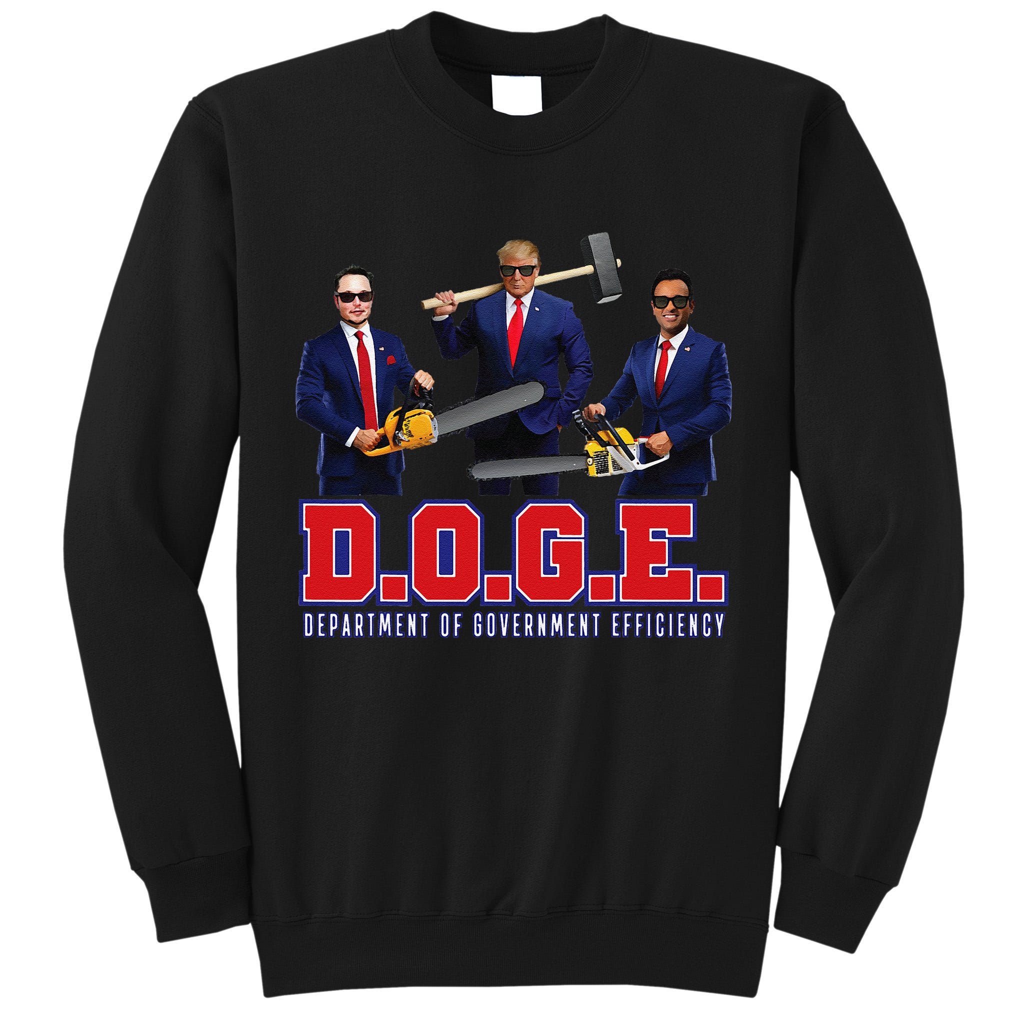 Funny D.O.G.E. (Department Of Government Efficiency) Doge Gift Tall Sweatshirt