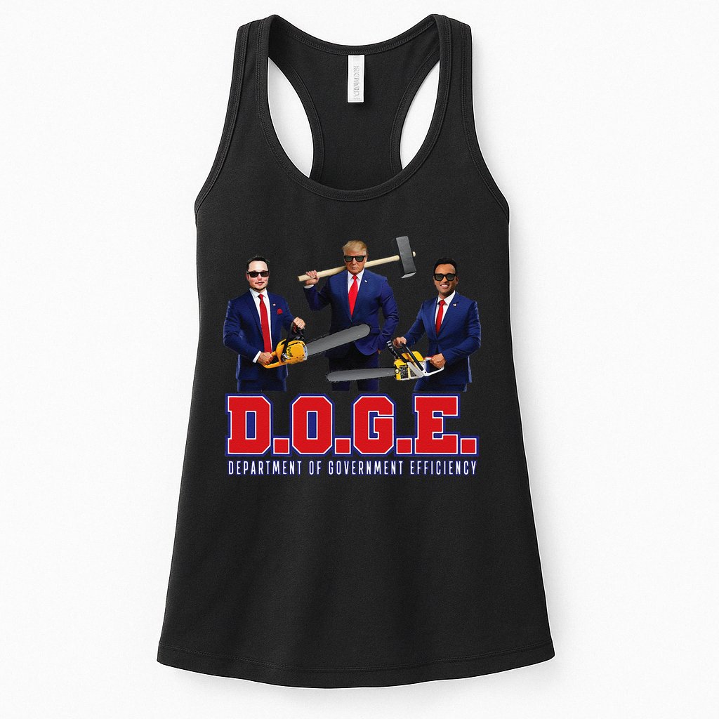 Funny D.O.G.E. (Department Of Government Efficiency) Doge Gift Womens Tank Top