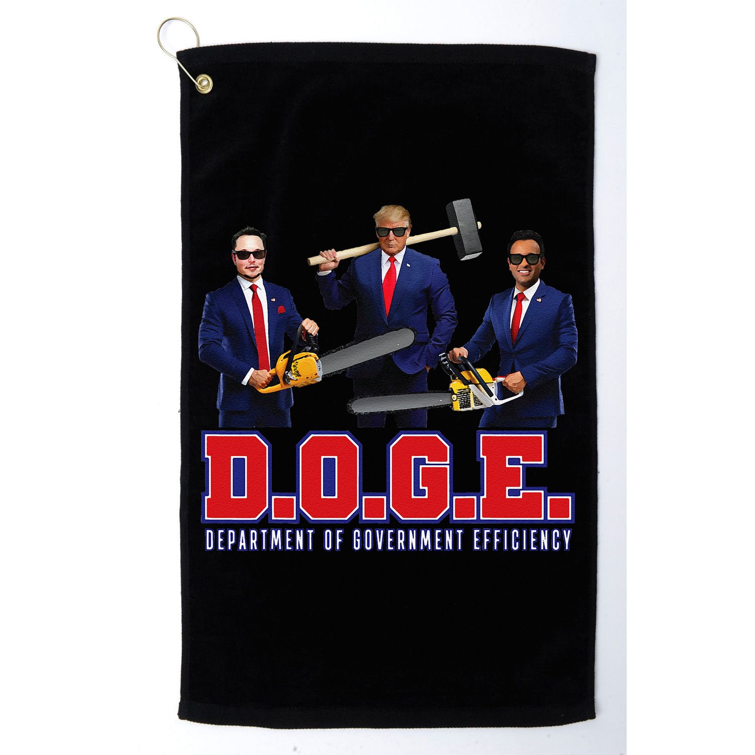 Funny D.O.G.E. (Department Of Government Efficiency) Doge Gift Golf Towel