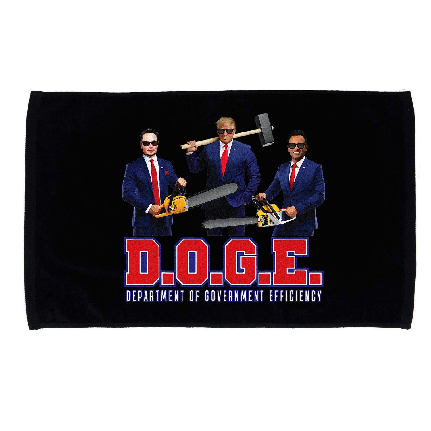 Funny D.O.G.E. (Department Of Government Efficiency) Doge Gift Microfiber Hand Towel