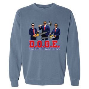 Funny D.O.G.E. (Department Of Government Efficiency) Doge Gift Garment-Dyed Sweatshirt