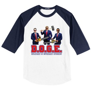 Funny D.O.G.E. (Department Of Government Efficiency) Doge Gift Baseball Sleeve Shirt