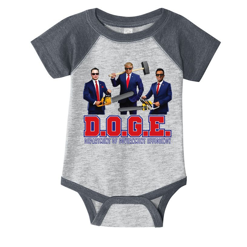 Funny D.O.G.E. (Department Of Government Efficiency) Doge Gift Infant Baby Jersey Bodysuit