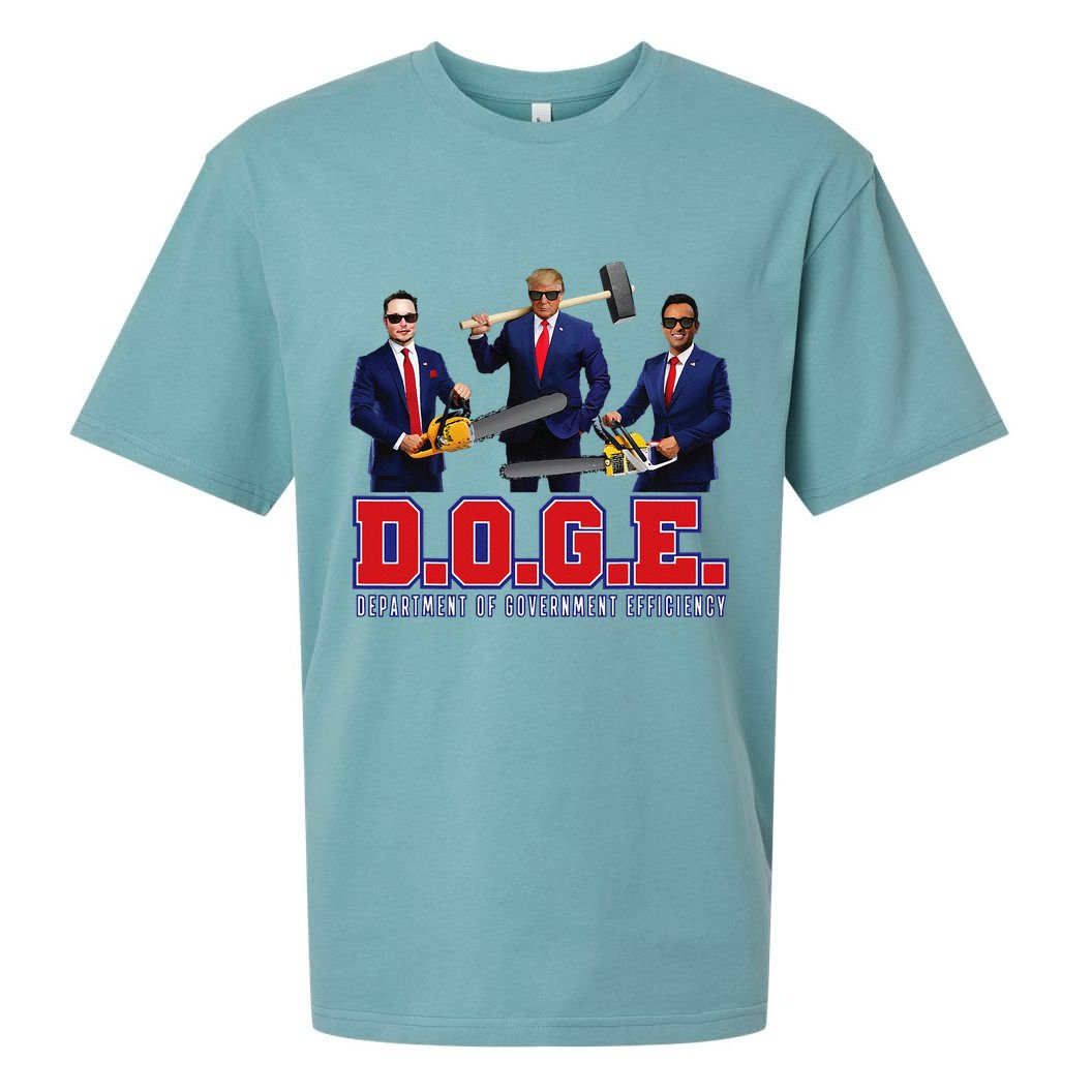 Funny D.O.G.E. (Department Of Government Efficiency) Doge Gift Sueded Cloud Jersey T-Shirt