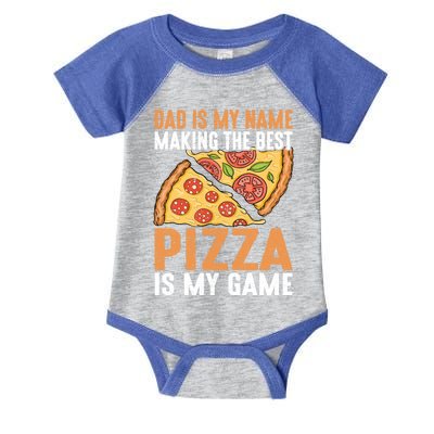 Fathers Day Dad Best Pizza Is My Game Pizza Making Gift Infant Baby Jersey Bodysuit