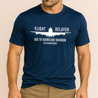 Flight Delayed Due To Hurricane Brandon #LetsGoBrandon Performance Shirt