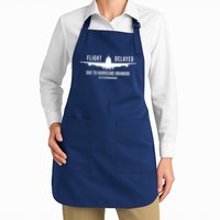 Flight Delayed Due To Hurricane Brandon #LetsGoBrandon Apron