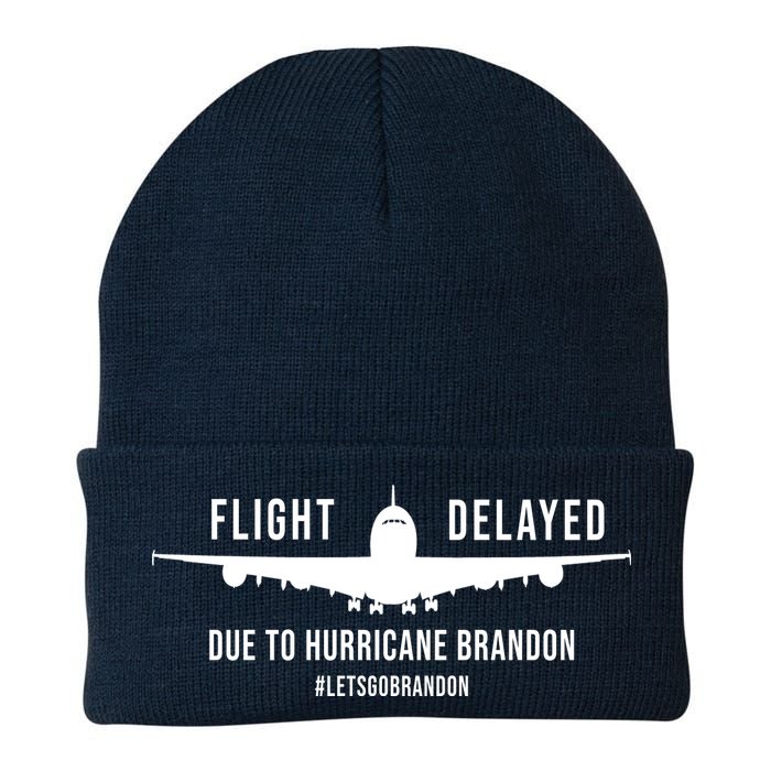 Flight Delayed Due To Hurricane Brandon #LetsGoBrandon Beanie