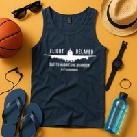 Flight Delayed Due To Hurricane Brandon #LetsGoBrandon Tank Top