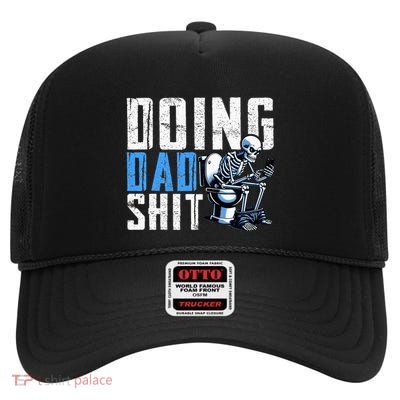 Funny Doing Dad Gifts From Children High Crown Mesh Back Trucker Hat