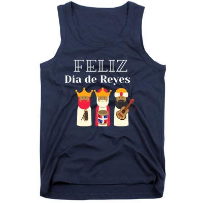 Feliz Día De Los Reyes Dominicanos Tank Top