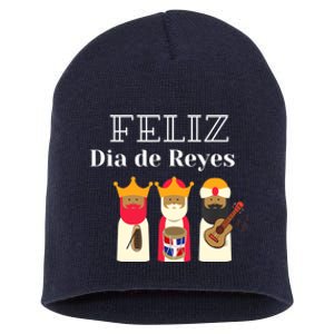 Feliz Día De Los Reyes Dominicanos Short Acrylic Beanie