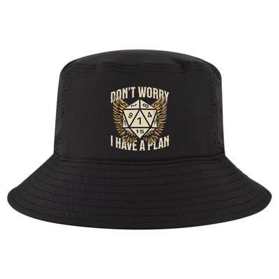 Funny D20 Dice Rpg Gamer DonT Worry I Have A Plan Cool Comfort Performance Bucket Hat