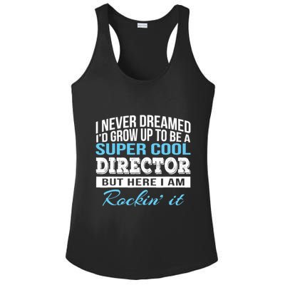Funny Director Design Appreciation Gift Ladies PosiCharge Competitor Racerback Tank