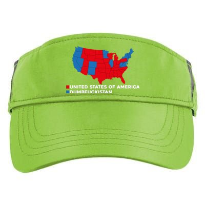 Funny Dumbfuckistan Election Map United States Of America Dumbfuckistan Adult Drive Performance Visor