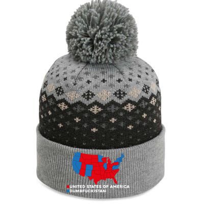 Funny Dumbfuckistan Election Map United States Of America Dumbfuckistan The Baniff Cuffed Pom Beanie