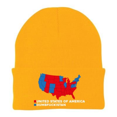 Funny Dumbfuckistan Election Map United States Of America Dumbfuckistan Knit Cap Winter Beanie