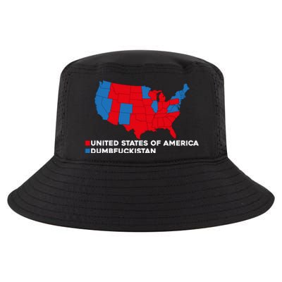 Funny Dumbfuckistan Election Map United States Of America Dumbfuckistan Cool Comfort Performance Bucket Hat