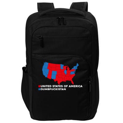 Funny Dumbfuckistan Election Map United States Of America Dumbfuckistan Impact Tech Backpack