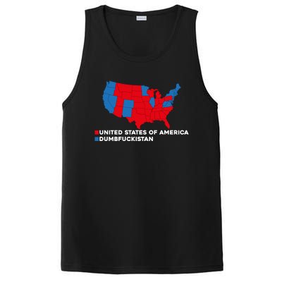 Funny Dumbfuckistan Election Map United States Of America Dumbfuckistan PosiCharge Competitor Tank