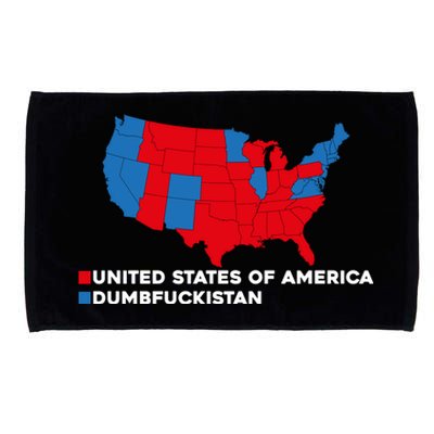 Funny Dumbfuckistan Election Map United States Of America Dumbfuckistan Microfiber Hand Towel