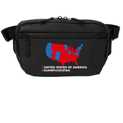 Funny Dumbfuckistan Election Map United States Of America Dumbfuckistan Crossbody Pack