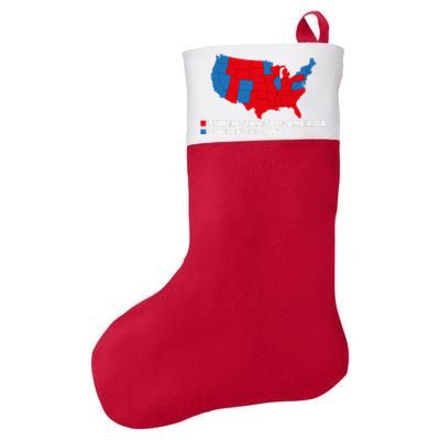 Funny Dumbfuckistan Election Map United States Of America Dumbfuckistan Felt Holiday Christmas Stocking